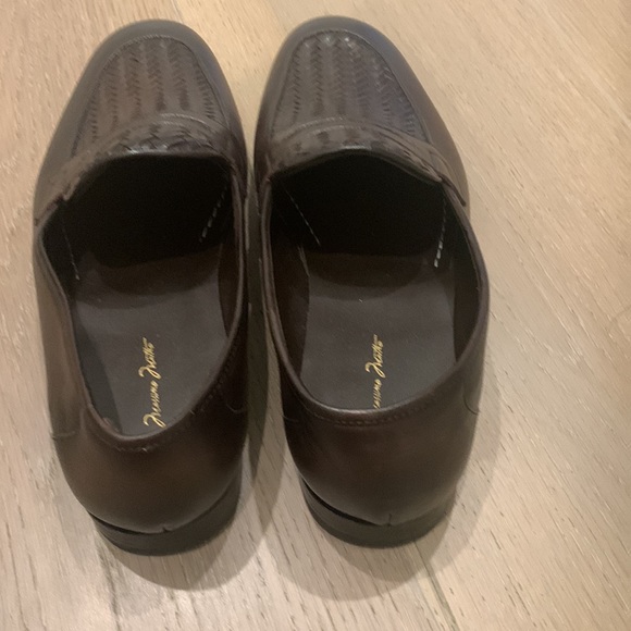 Brown stitched slip on loafers - Picture 3 of 4